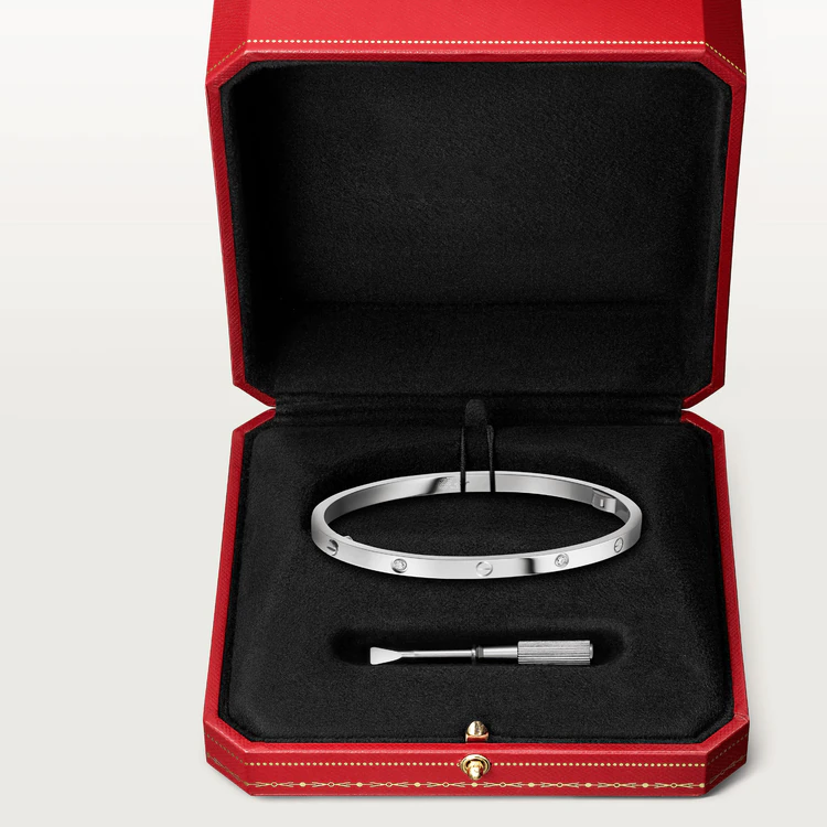 [OrnoraJewelry]LOVE BRACELET 3.65MM 6 DIAMONDS