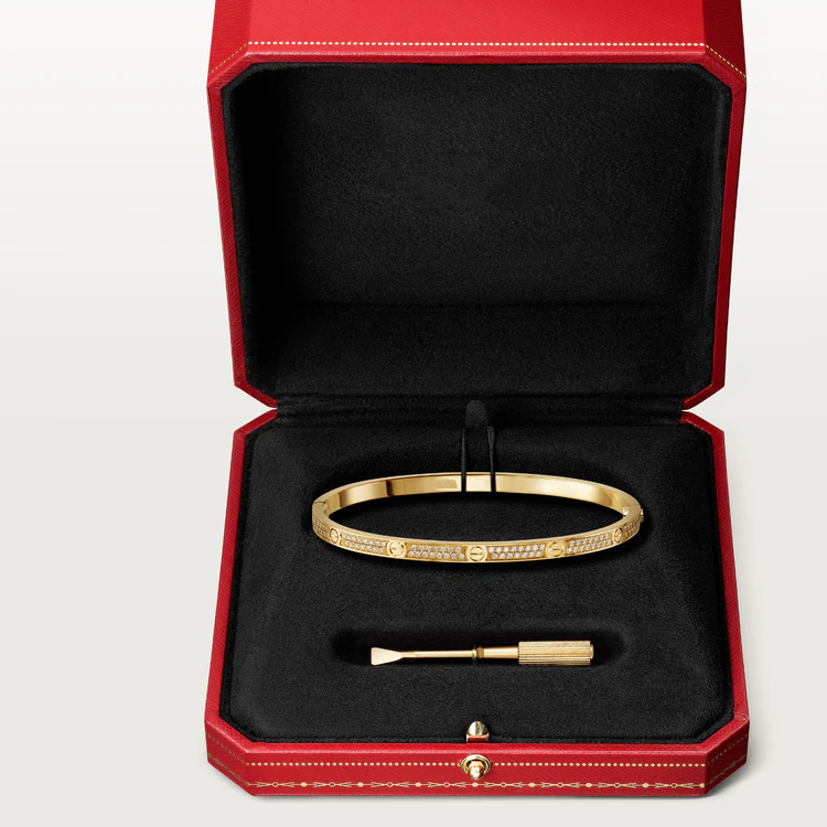 [OrnoraJewelry]LOVE BRACELET 3.65MM DIAMOND-PAVED