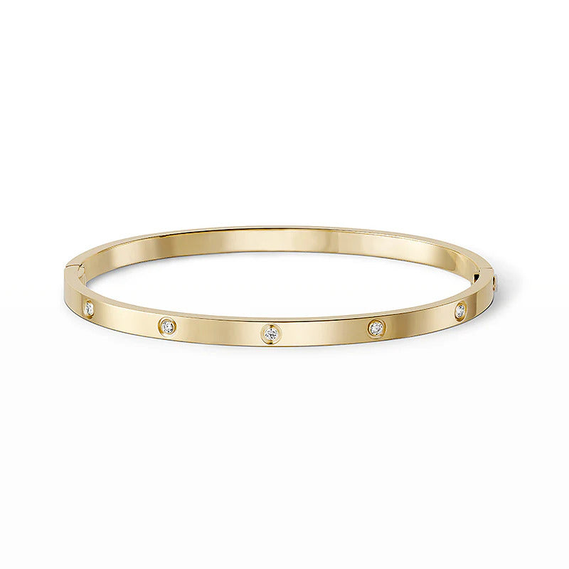 [OrnoraJewelry]LOVE BRACELET 3.65MM 10 DIAMONDS