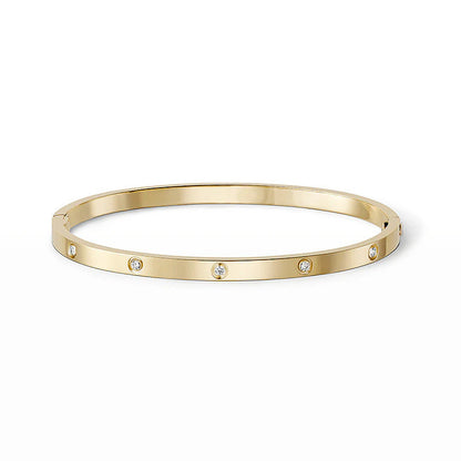 [OrnoraJewelry]LOVE BRACELET 3.65MM 10 DIAMONDS