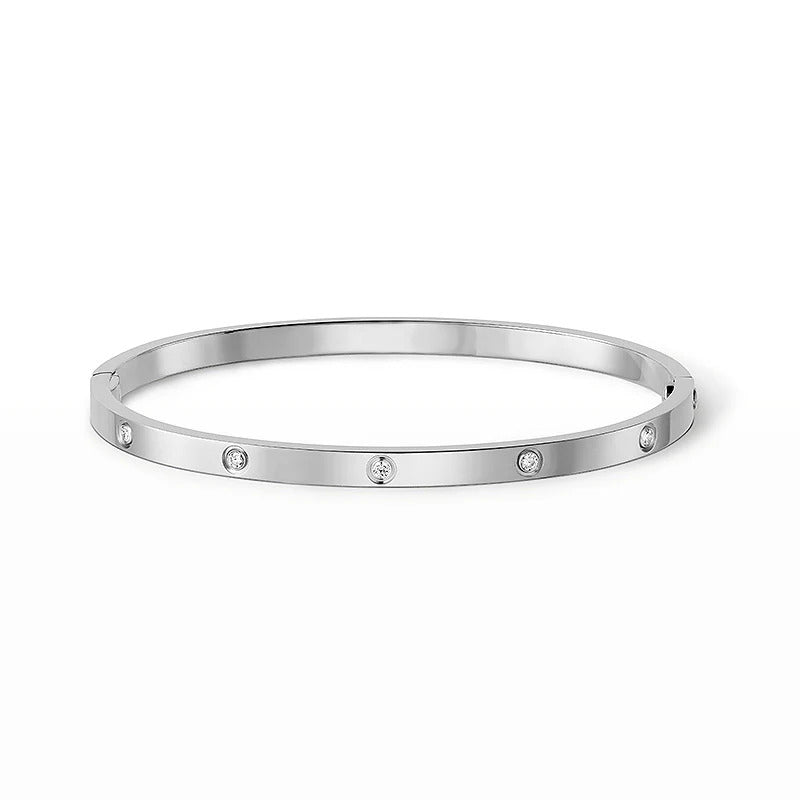 [OrnoraJewelry]LOVE BRACELET 3.65MM 10 DIAMONDS