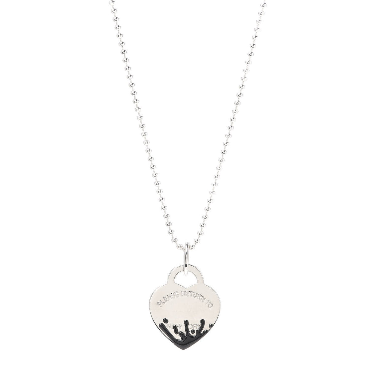 [Ornora Jewelry]COLOUR HEART SPLASH TAG NECKLACE