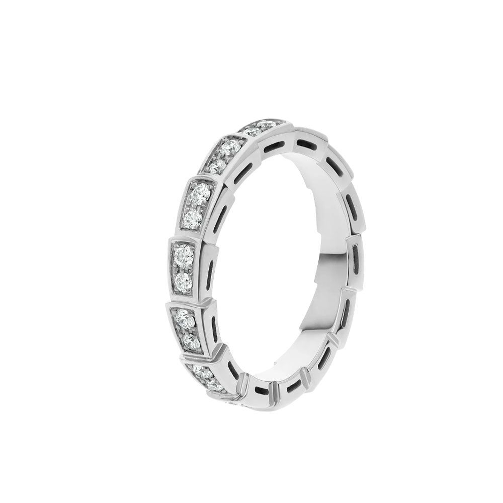 [OrnoraJewelry]SERPENTI RING SILVER DIAMOND PAVED 3MM