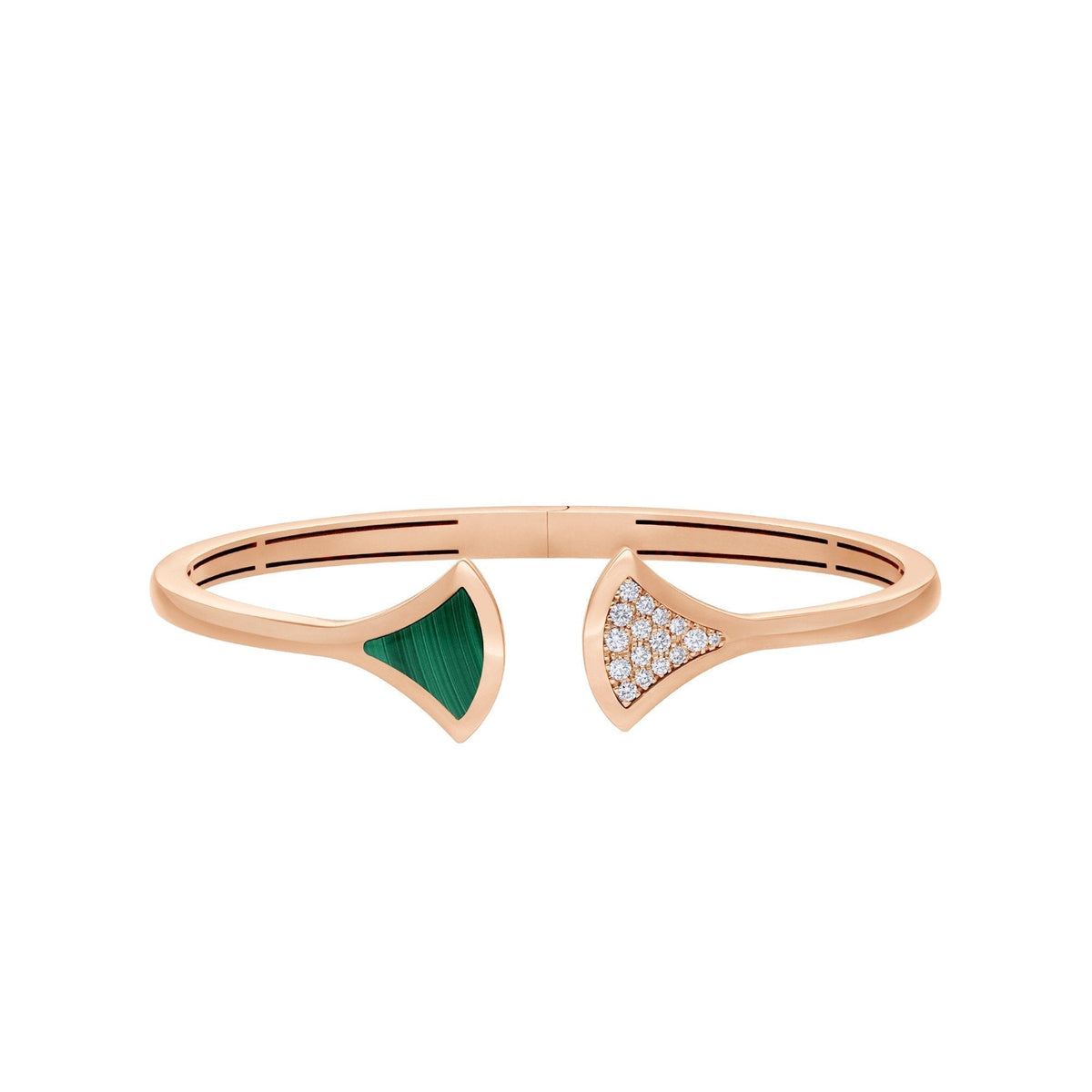 [OrnoraJewelry]DREAM BRACELET OPEN MALACHITE PINK GOLD