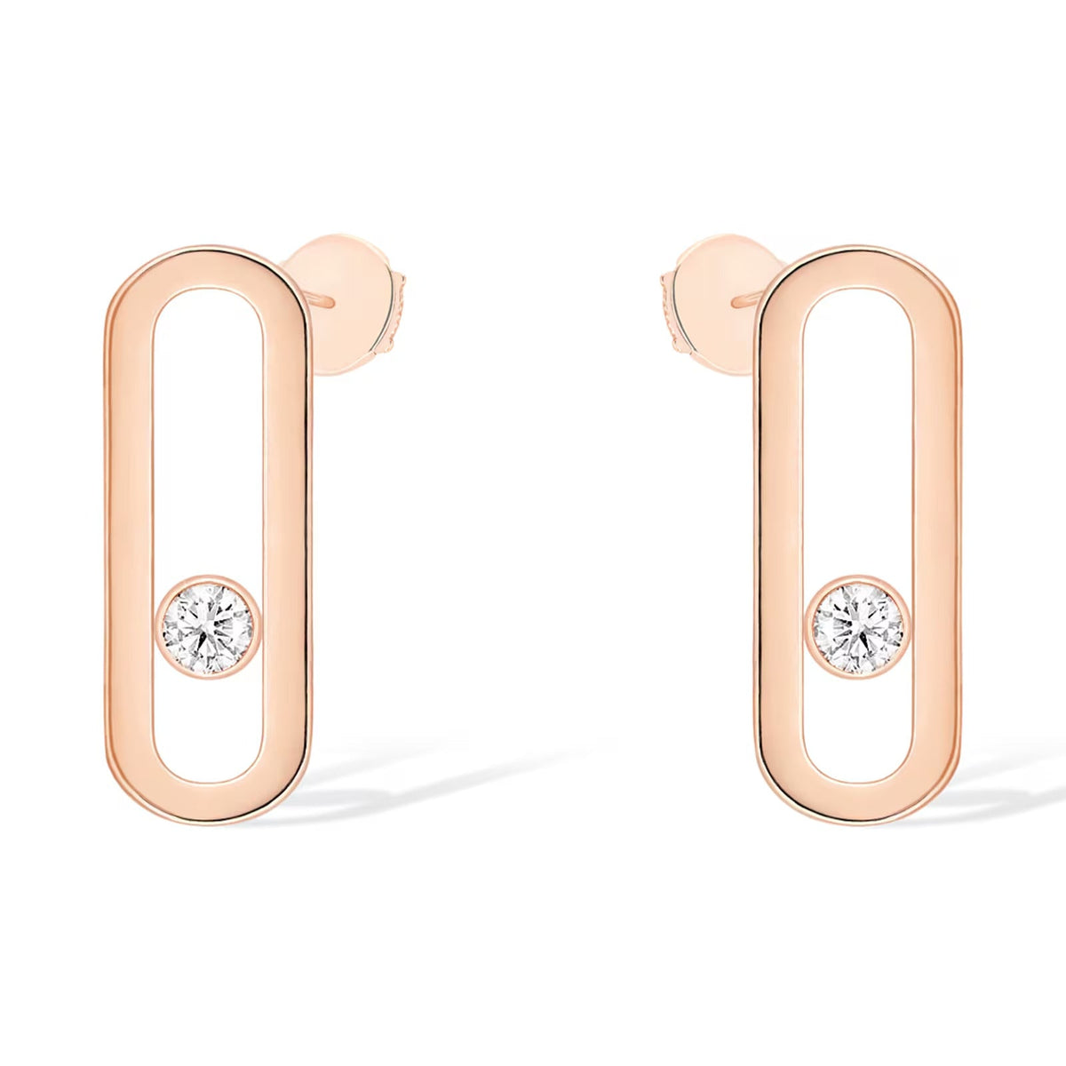 [OrnoraJewelry]MOVE UNO SMALL 1 DIAMOND EARRINGS
