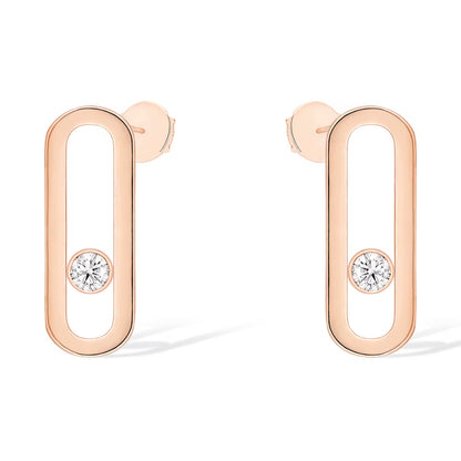 [OrnoraJewelry]MOVE UNO SMALL 1 DIAMOND EARRINGS