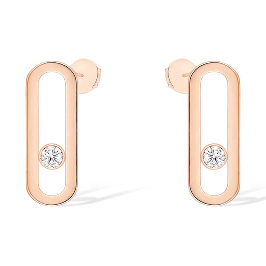 [OrnoraJewelry]MOVE UNO SMALL 1 DIAMOND EARRINGS
