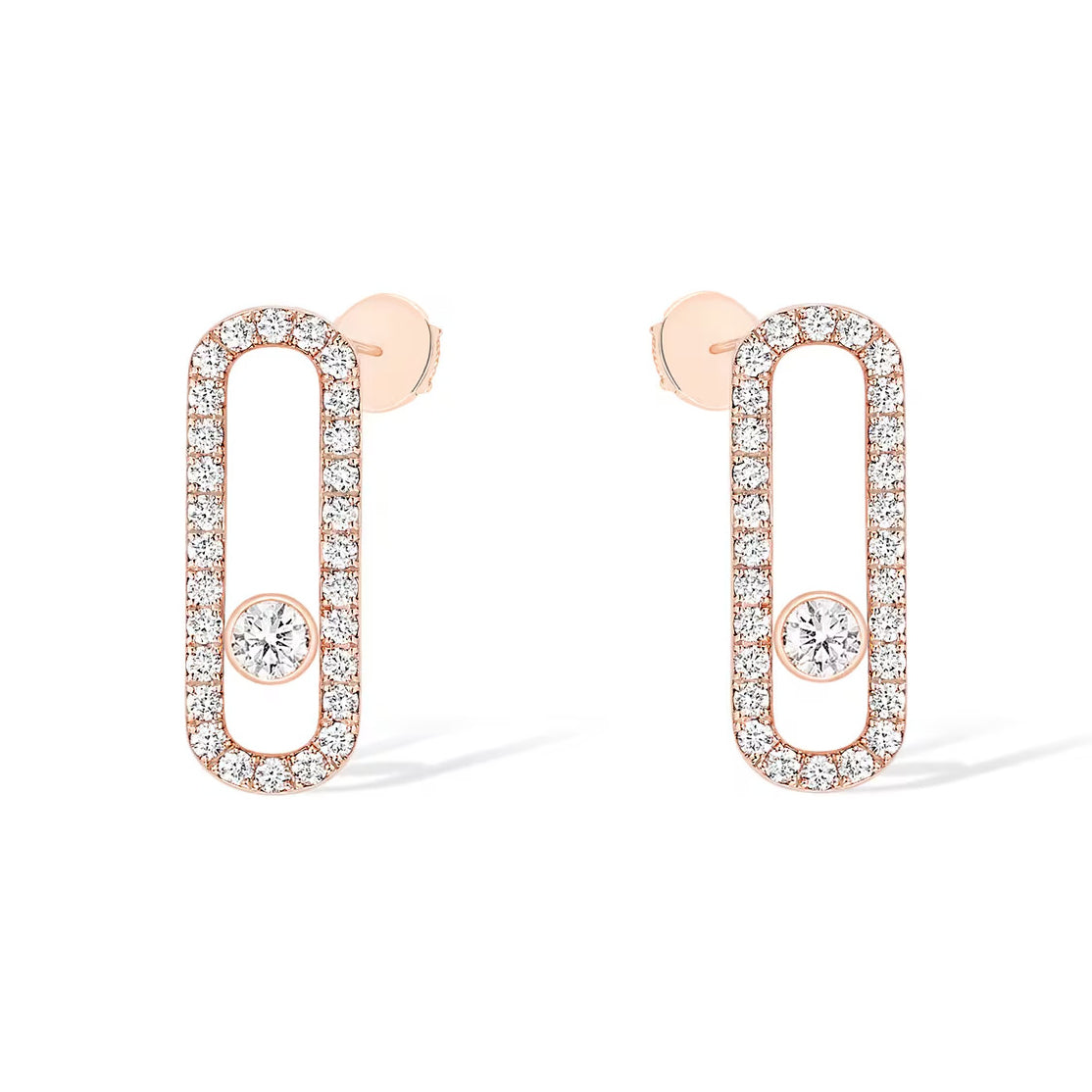 [OrnoraJewelry]MOVE UNO STUD DIAMOND PAVED EARRINGS
