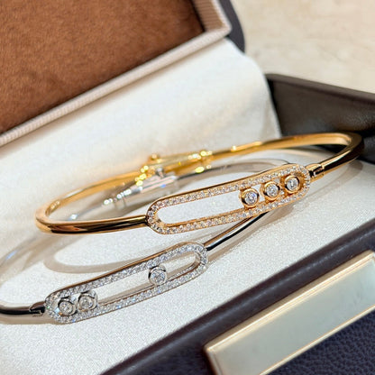 [OrnoraJewelry]Move Pavé Diamond Bangle Bracelet M
