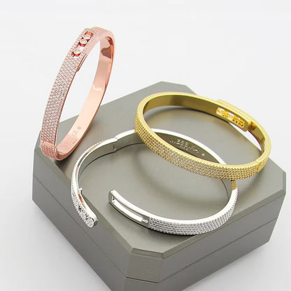 [OrnoraJewelry]Move Noa Full Pavé Diamond Bangle Bracelet