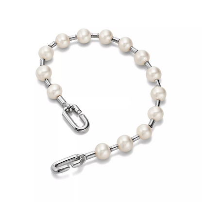 [Ornora Jewelry]PEARL 7-8MM SILVER BRACELET