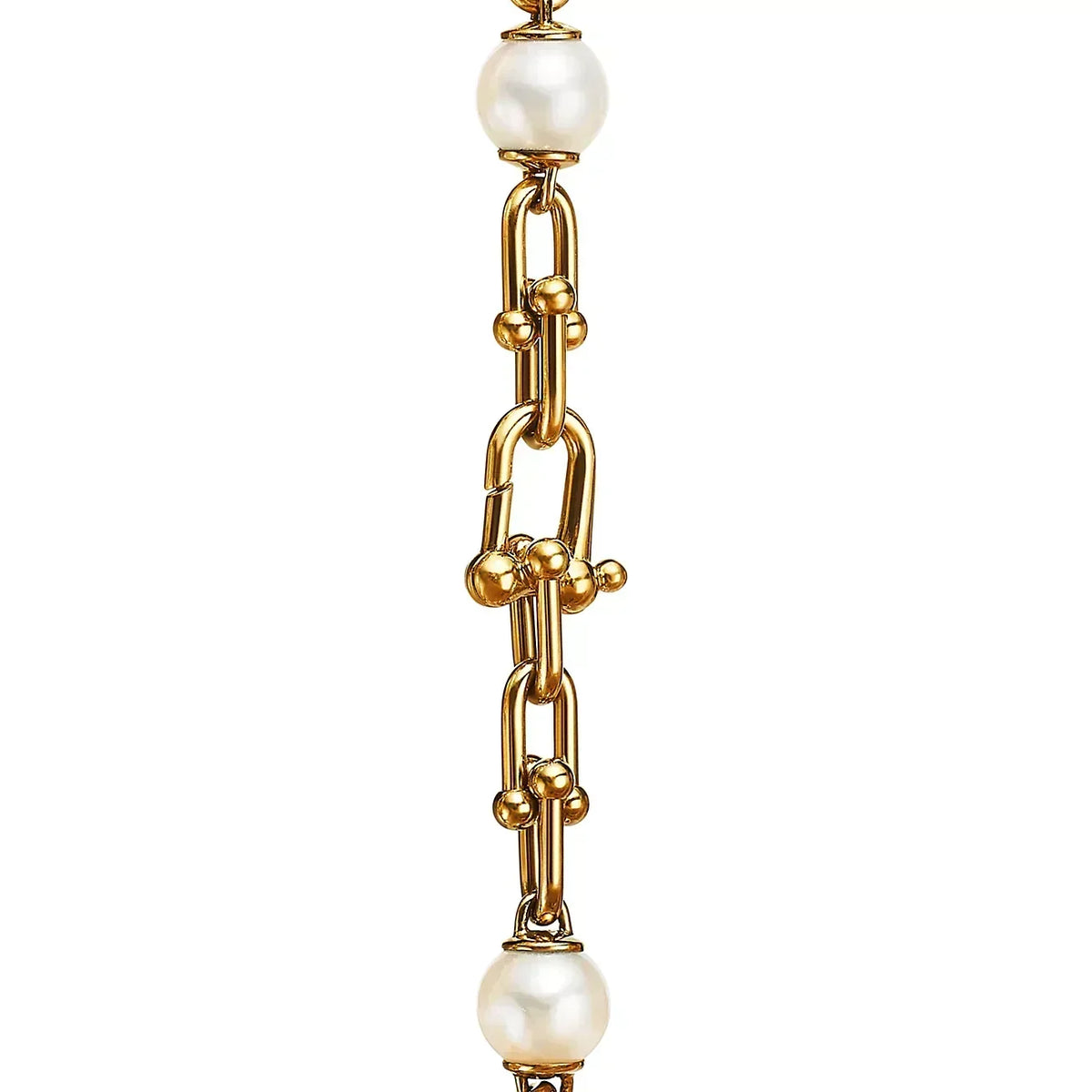 [Ornora Jewelry]LINK BRACELET GOLD WITH FRESHWATER PEARLS