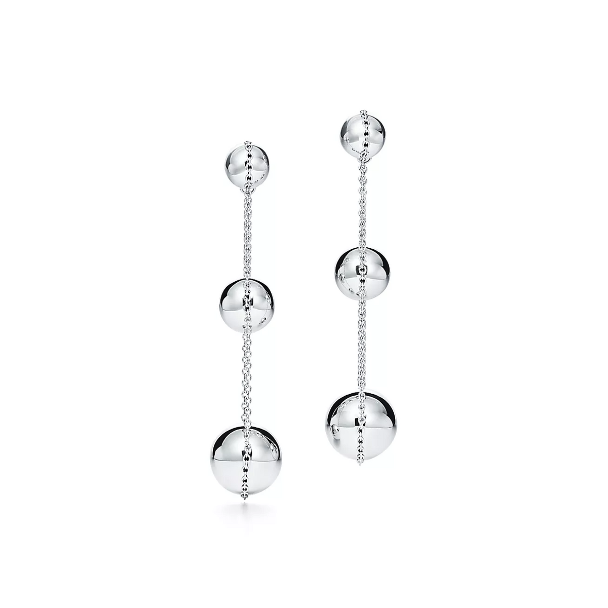 [Ornora Jewelry]TRIPLE DROP SILVER EARRINGS