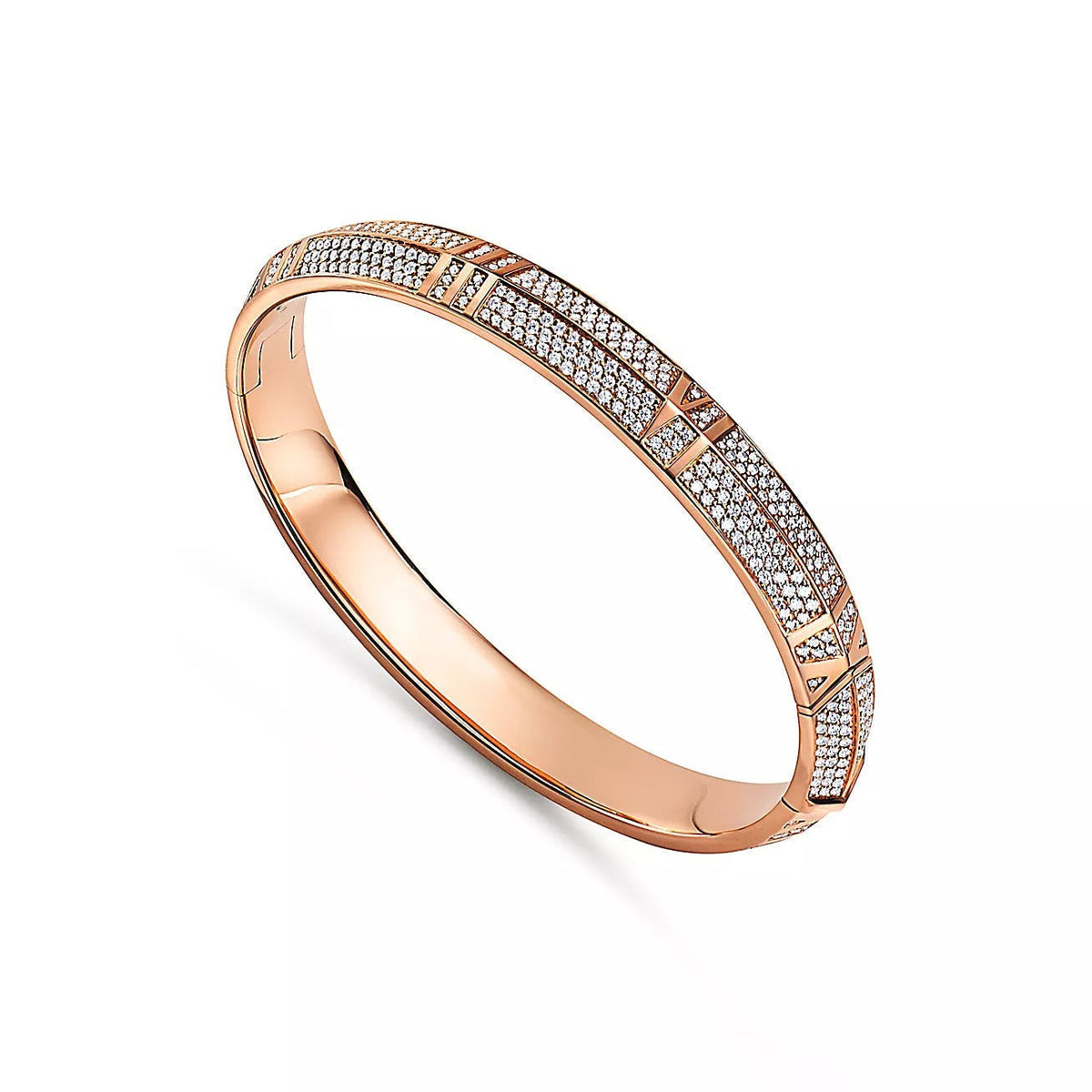 [Ornora Jewelry]ATLAS X PINK GOLD DIAMOND PAVED BRACELET