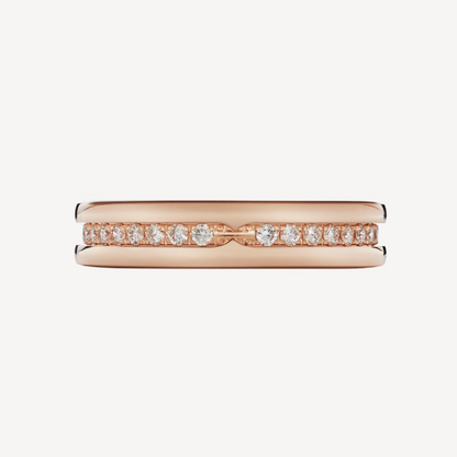 [OrnoraJewelry]ZERO 1 ONE-BAND PAVED DIAMONDS ON THE SPIRAL RING