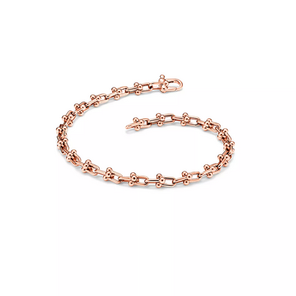 [Ornora Jewelry]HARDWEAR MICRO LINK 44 MOTIF PINK GOLD BRACELET