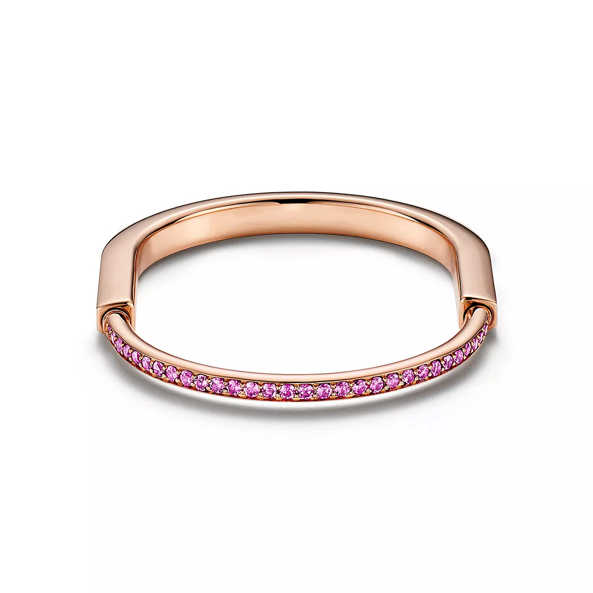 [Ornora Jewelry]LOCK BRACELET ROSE DIAMOND PINK GOLD