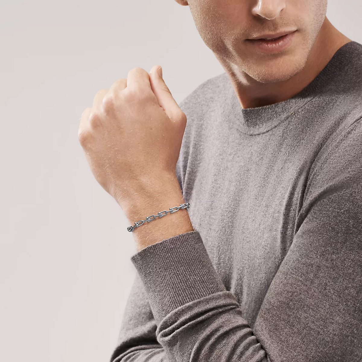 [Ornora Jewelry]HARDWEAR SMALL LINK 26 MOTIF SILVER BRACELET