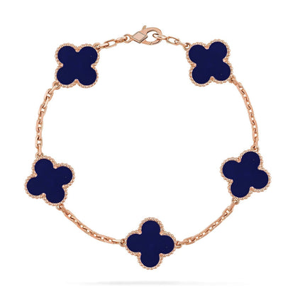 [OrnoraJewelry]CLOVER 5 MOTIF LAPIS LAZULI BRACELET COLLECTION