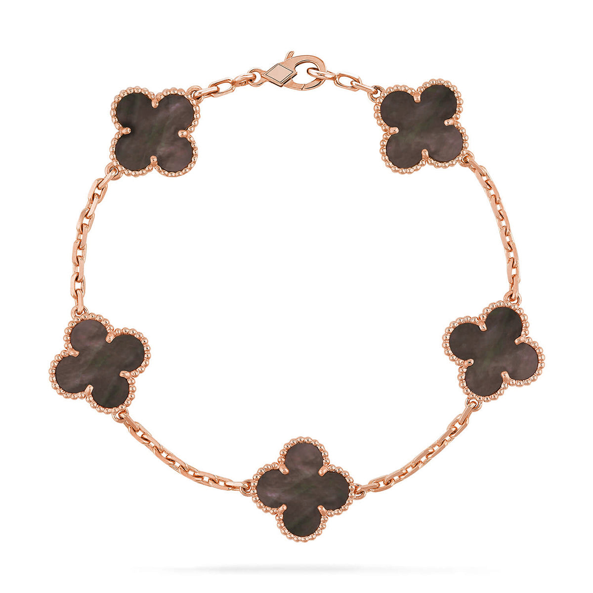 [OrnoraJewelry] CLOVER 5 MOTIF GRAY MOP BRACELET COLLECTION