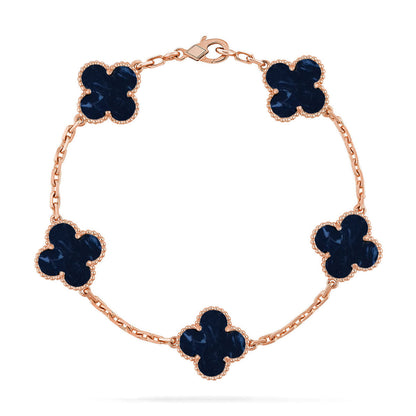 [OrnoraJewelry]CLOVER 5 MOTIF PIETERSITE BRACELET COLLECTION