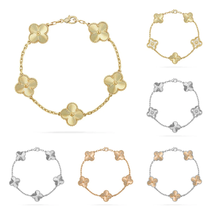 [OrnoraJewelry] CLOVER 5 MOTIF LASER BRACELET COLLECTION