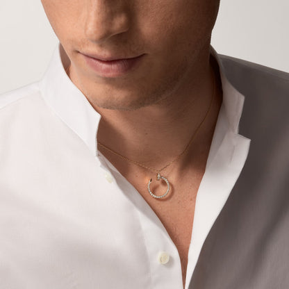 [OrnoraJewelry]JUSTE NECKLACE FULL DIAMOND
