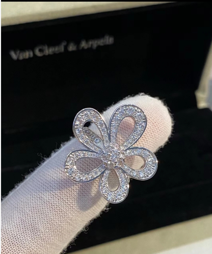 [OrnoraJewelry]Flowerlace Diamond Ring