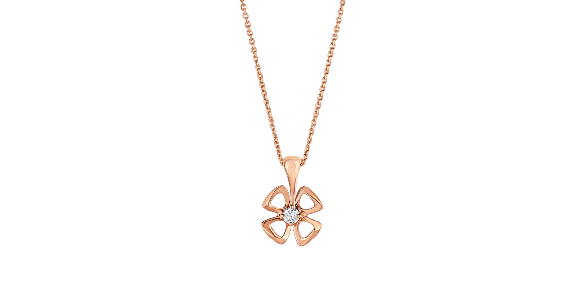 [OrnoraJewelry]FIOREVER NECKLACE DIAMOND CENTER