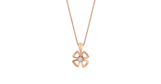 [OrnoraJewelry]FIOREVER NECKLACE DIAMOND CENTER