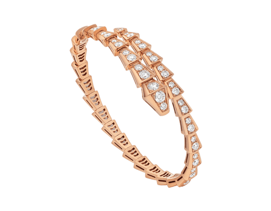 [OrnoraJewelry]SERPENTI BRACELET 6.8MM PINK GOLD DIAMOND