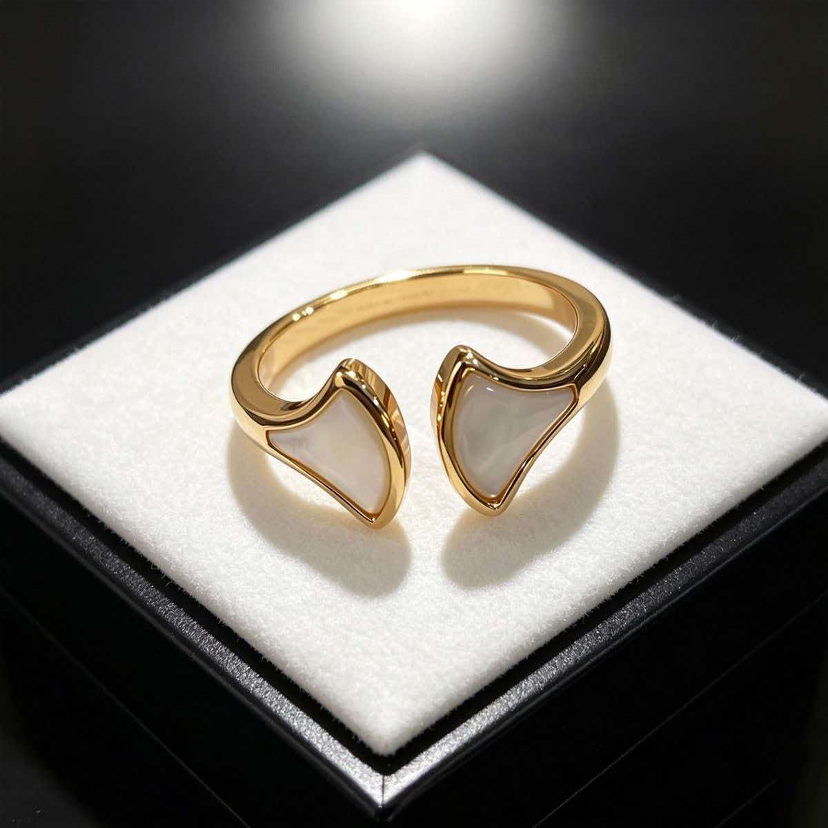[OrnoraJewelry]BVLGARI Double Fan Open-Faced Ring