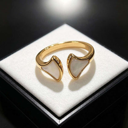 [OrnoraJewelry]BVLGARI Double Fan Open-Faced Ring