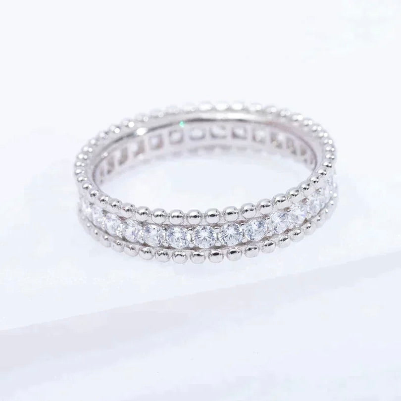 [OrnoraJewelry]PERLEE DIAMOND SILVER RING