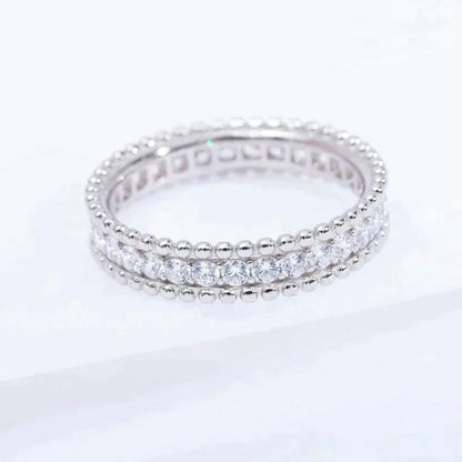 [OrnoraJewelry]PERLEE DIAMOND SILVER RING