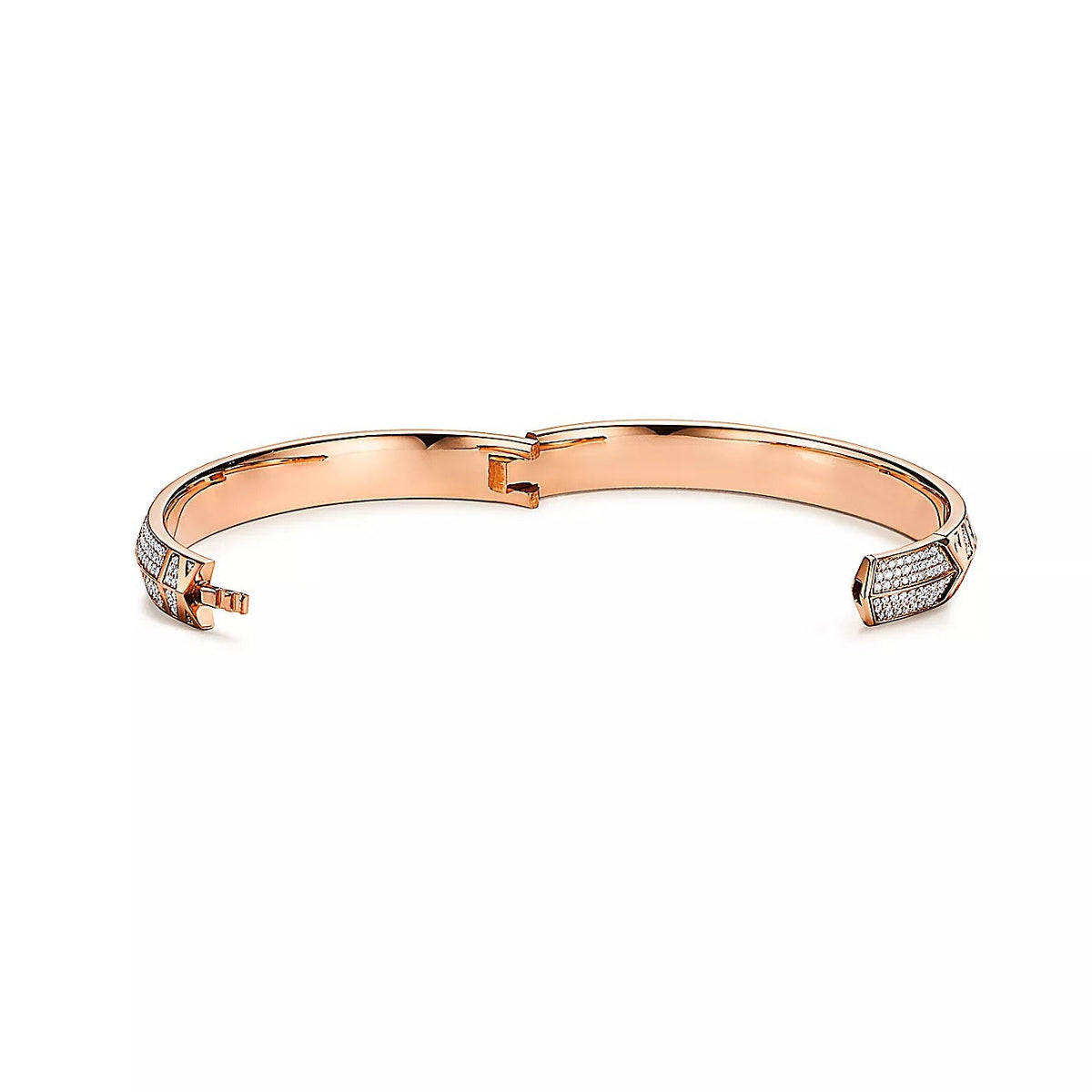 [Ornora Jewelry]ATLAS X PINK GOLD DIAMOND PAVED BRACELET