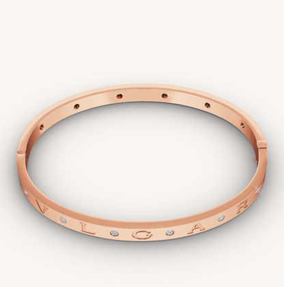 [OrnoraJewelry]ZERO 1 PINK GOLD 12 DIAMONDS BRACELET