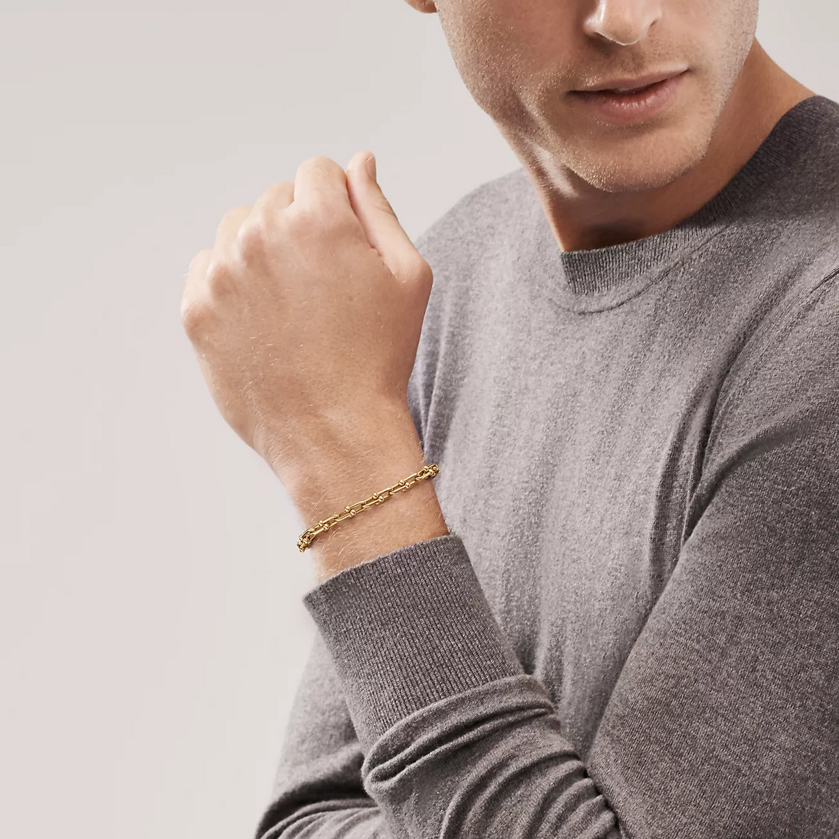 [Ornora Jewelry]HARDWEAR SMALL LINK 26 MOTIF GOLD BRACELET