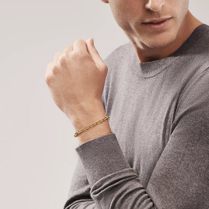 [Ornora Jewelry]HARDWEAR SMALL LINK 26 MOTIF GOLD BRACELET
