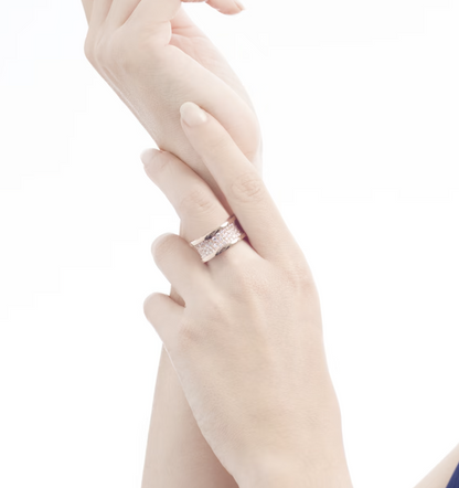 [OrnoraJewelry]ZERO 1 WITH PAVED DIAMONDS ON THE SPIRAL RING