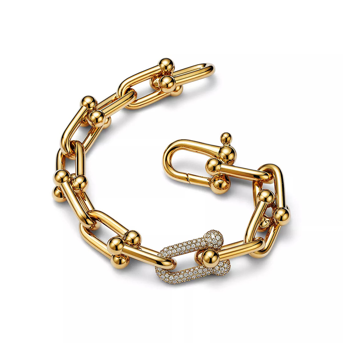 [Ornora Jewelry]HARDWEAR LARGE LINK GOLD DIAMOND BRACELET