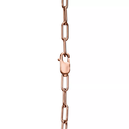 [Ornora Jewelry]LOCK SMALL PENDANT PINK DIAMOND PINK GOLD NECKLACE