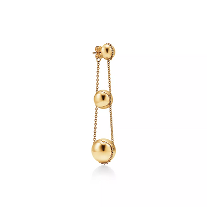 [Ornora Jewelry]TRIPLE DROP GOLD EARRINGS
