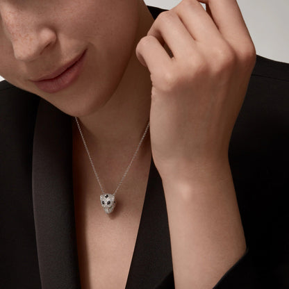 [OrnoraJewelry]PANTHERE FULL DIAMOND NECKLACE