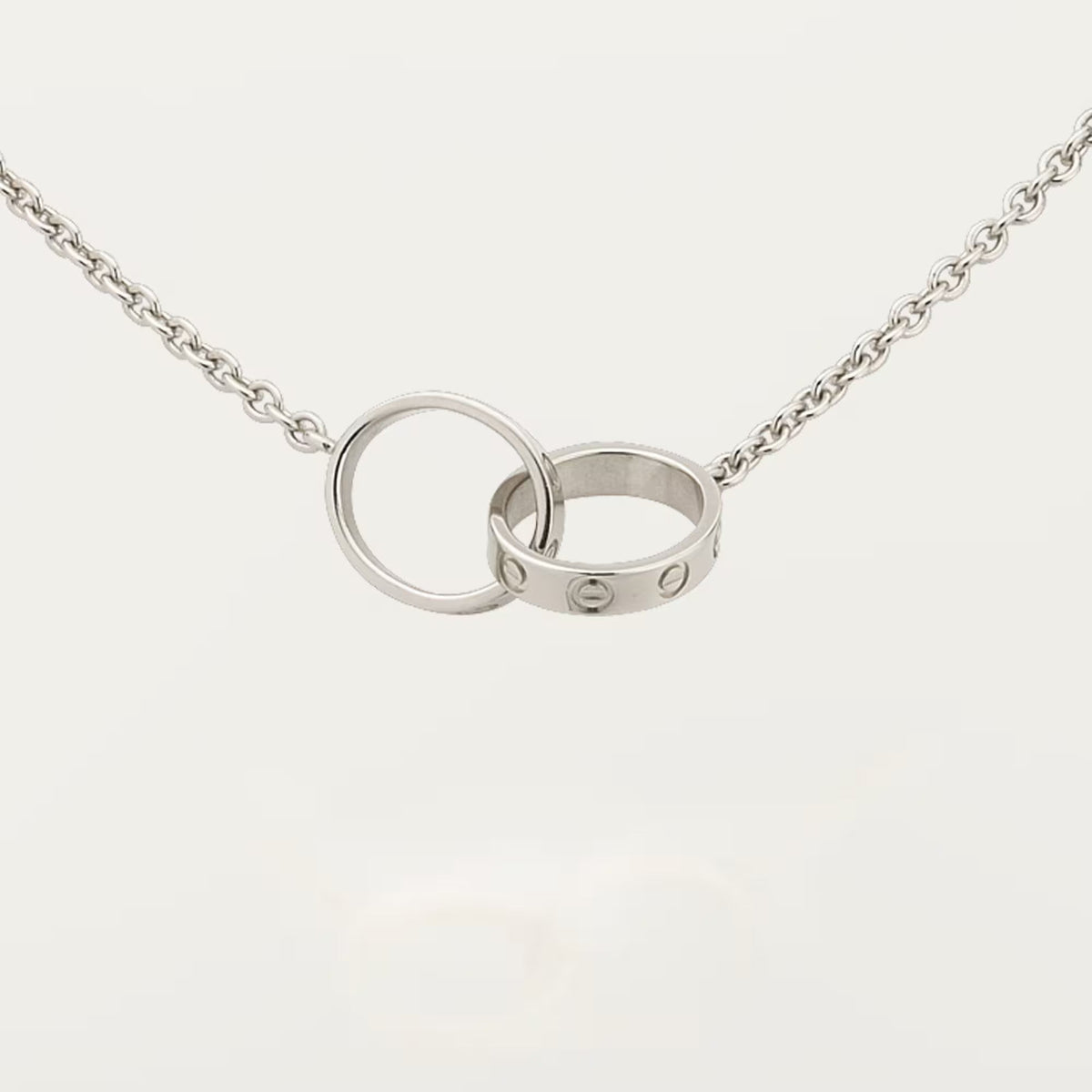 [OrnoraJewelry]LOVE DOUBLE RING NECKLACE