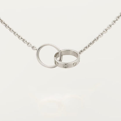 [OrnoraJewelry]LOVE DOUBLE RING NECKLACE