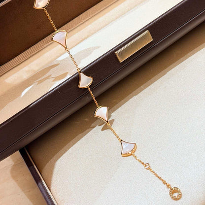 [OrnoraJewelry]5-Motif White Mother-of-Pearl Bracelet