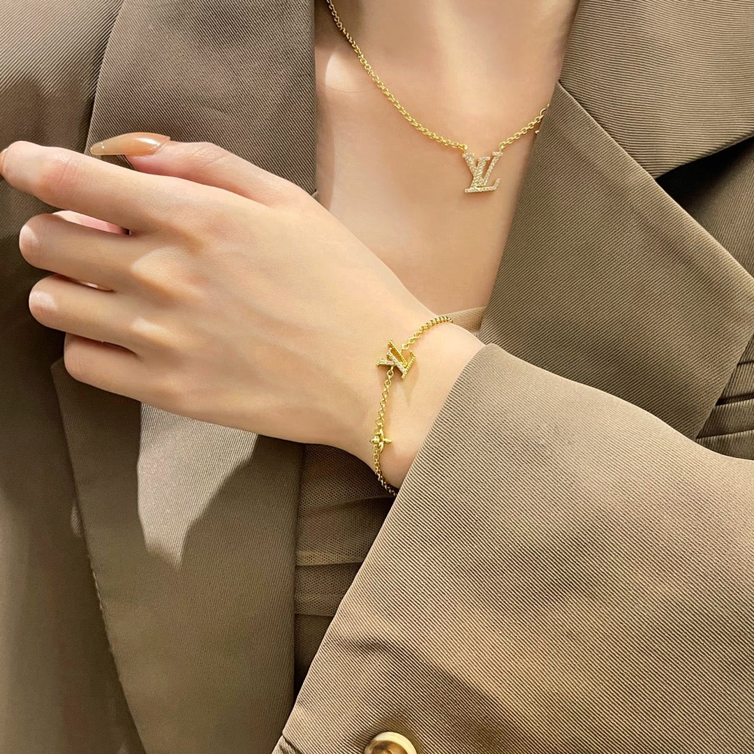 [OrnoraJewelry]LOGO OrnoraMOTIF GOLD BRACELET