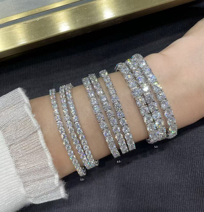[OrnoraJewelry]TENNIS BRACELET WITH FULL DIAMOND SETTING