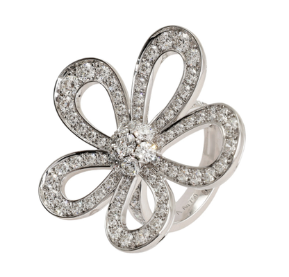 [OrnoraJewelry]Flowerlace Diamond Ring